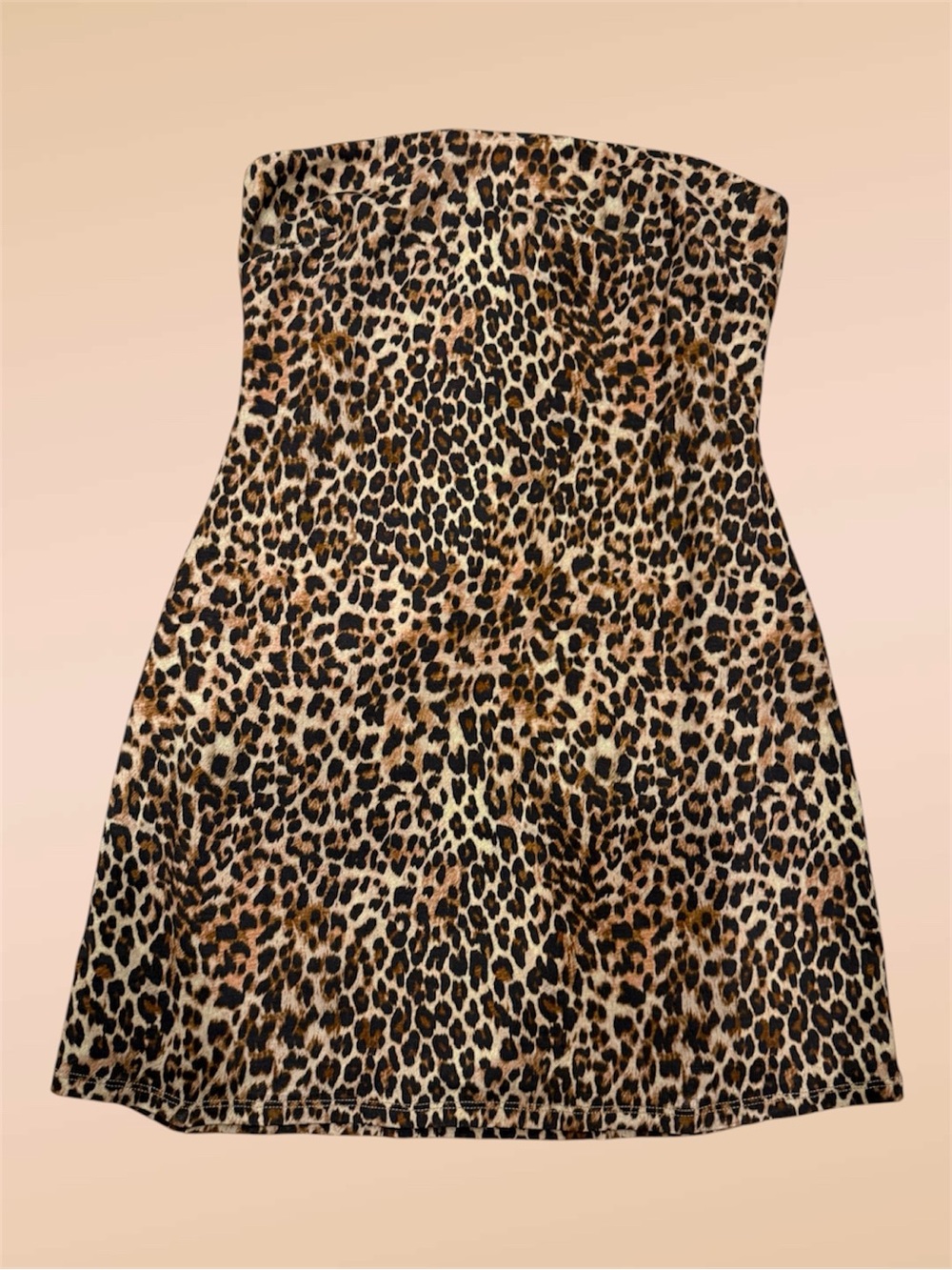 Lovers & Friends Leopard Print Strapless Mini Dress